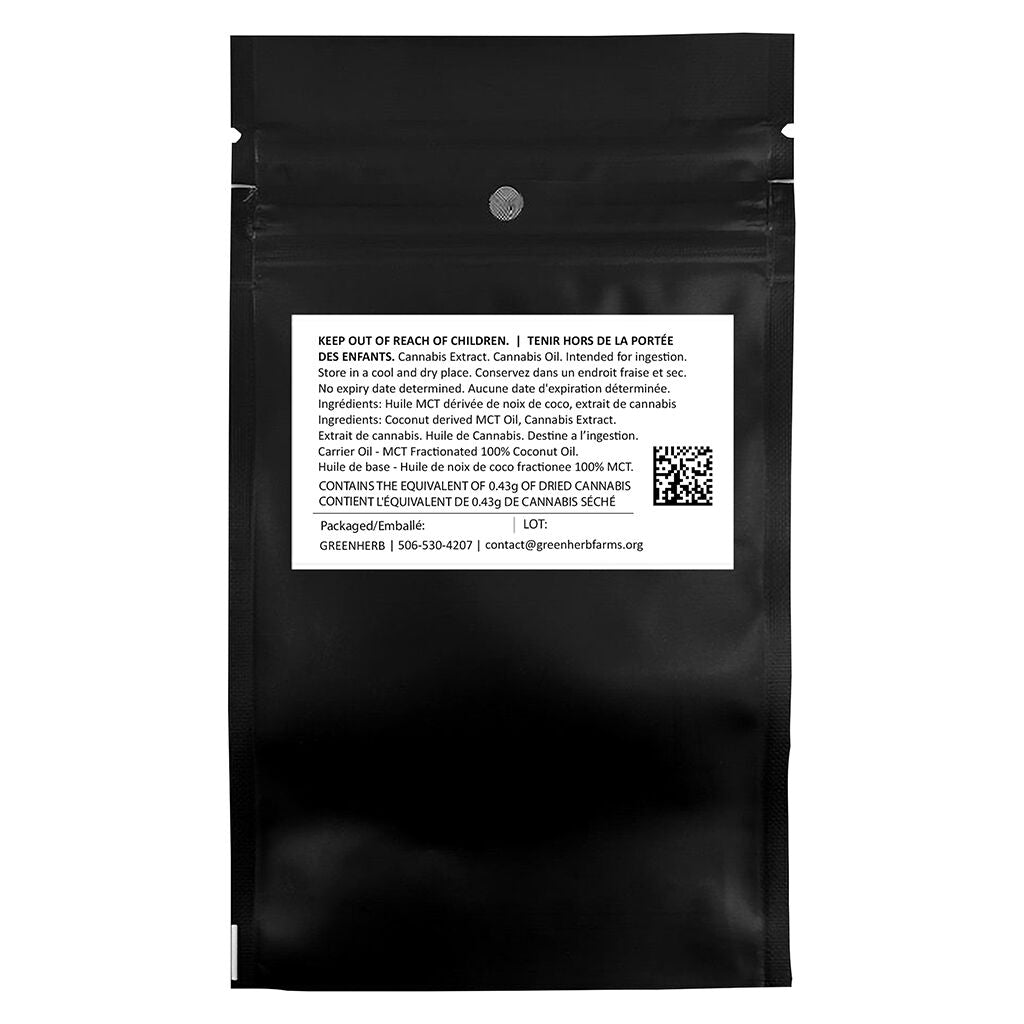 LOW TIDE OG – Pure Live Hash Rosin MCT Oil - Indica
