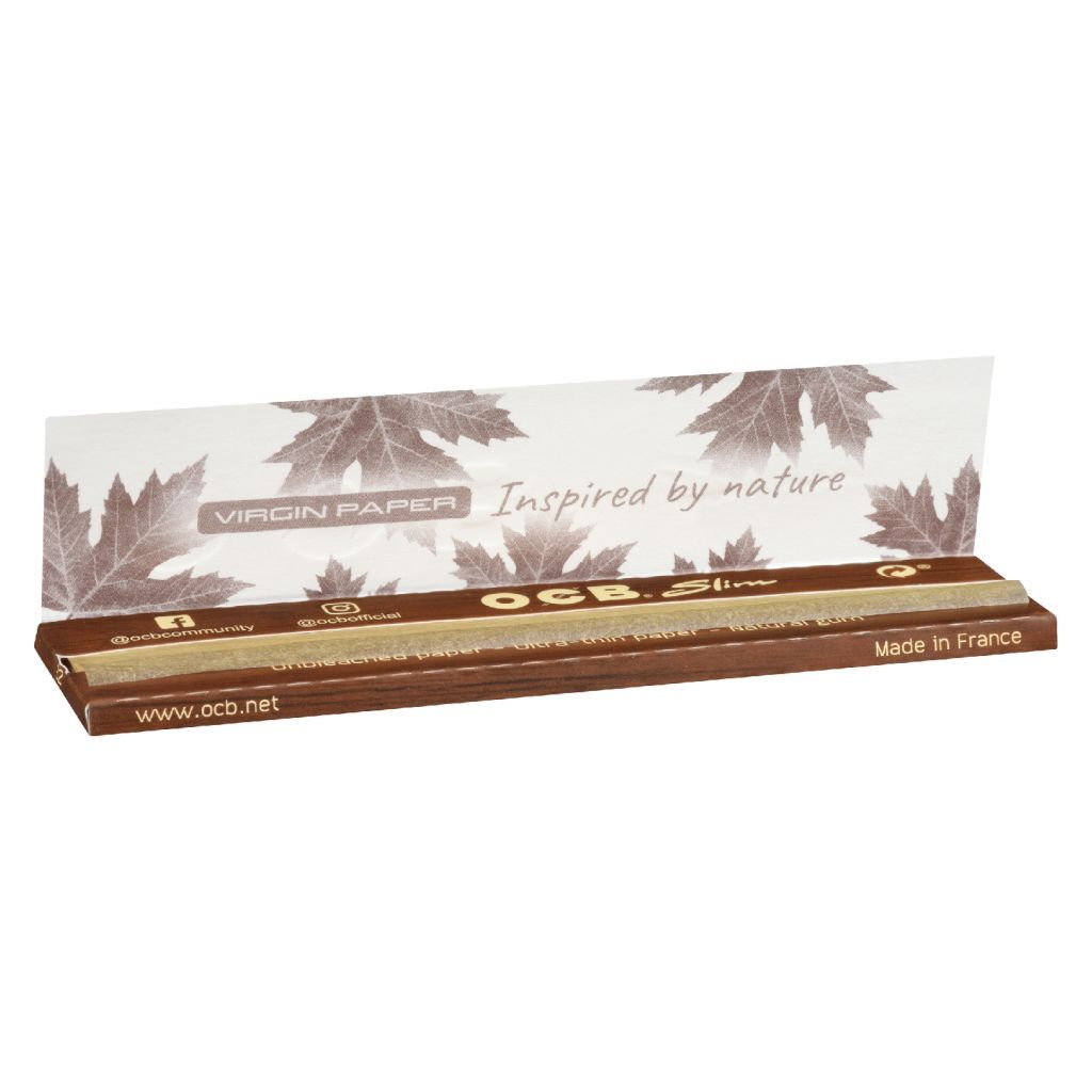Virgin Unbleached Slim Rolling Papers