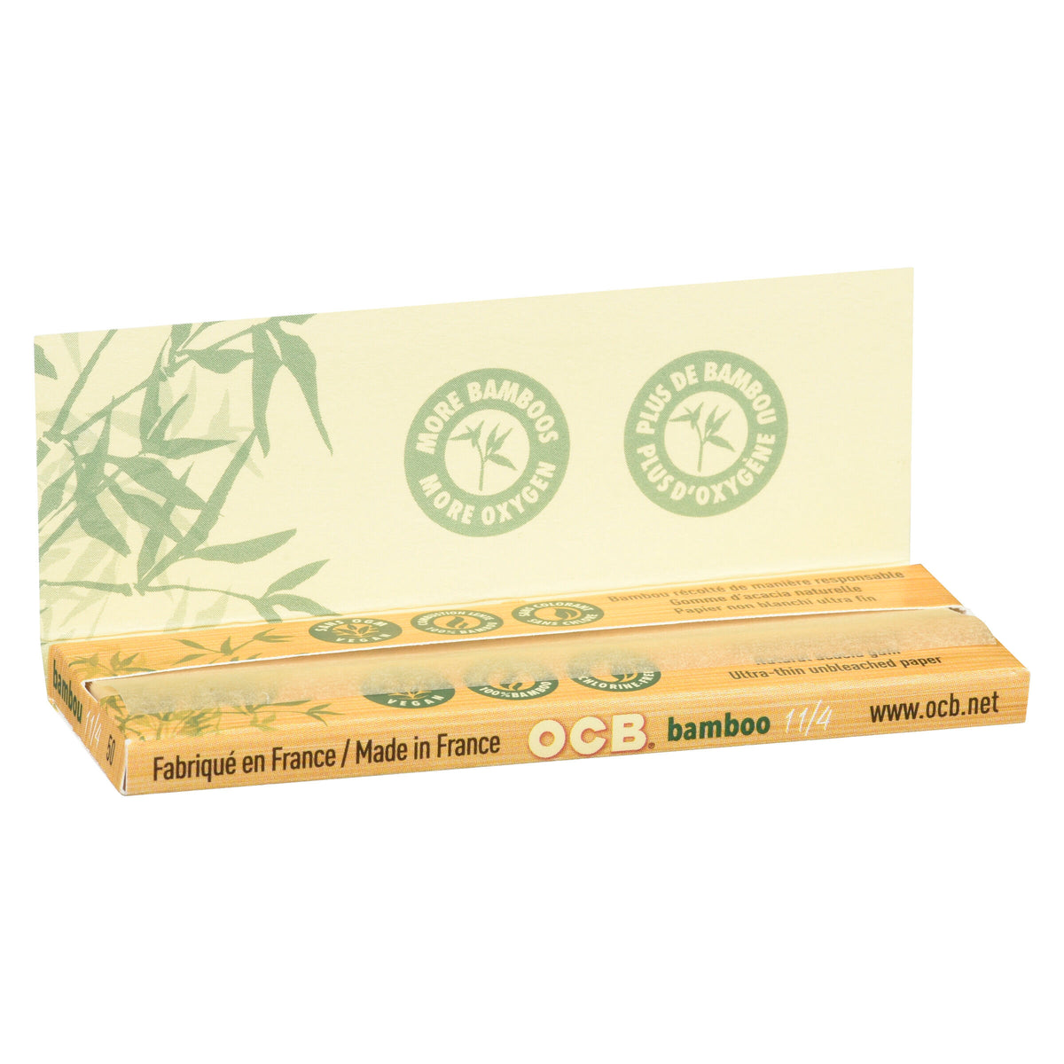 Papiers à rouler en bambou 1 1/4