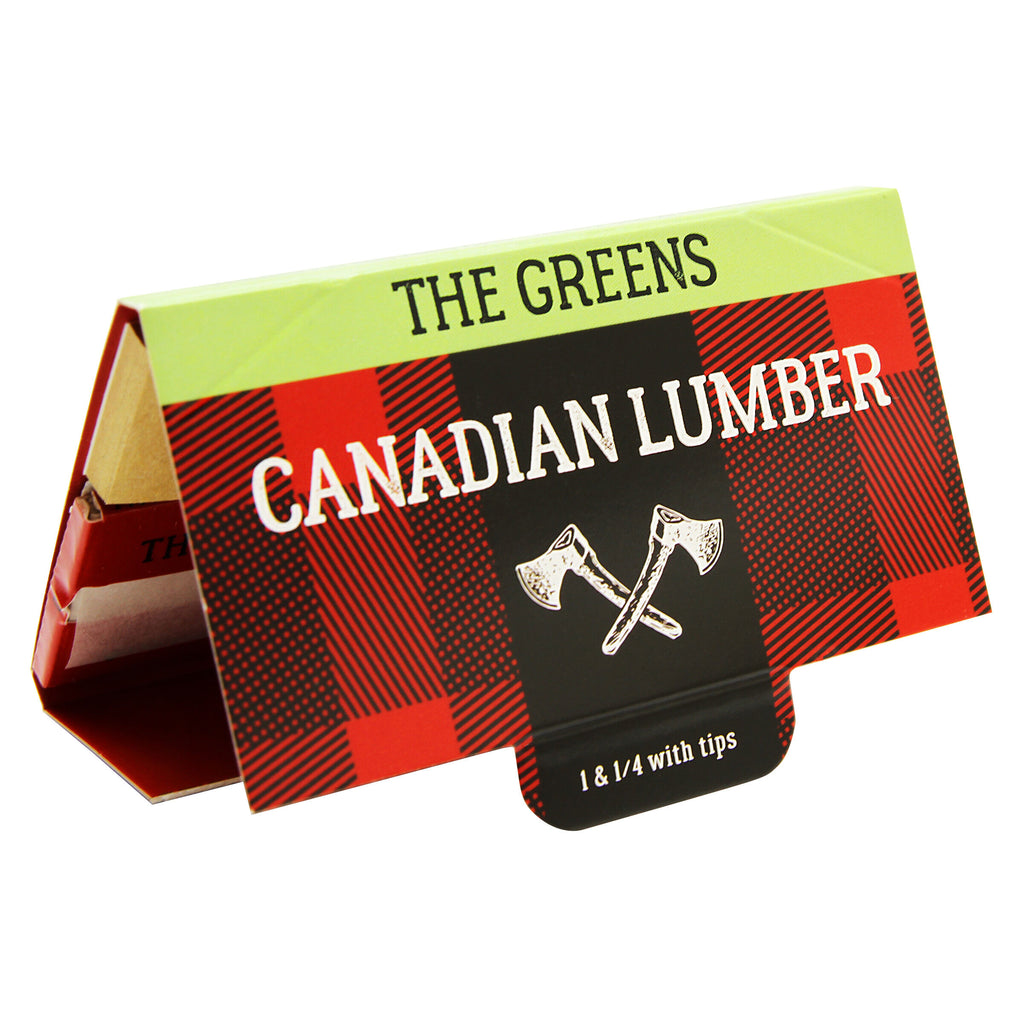 Greens Unbleached Hemp Rolling Papers with Tips - 