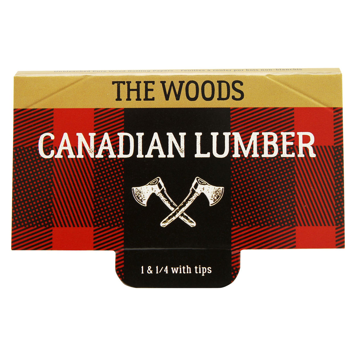 Woods Unbleached Pure Wood Rolling Papers with Tips