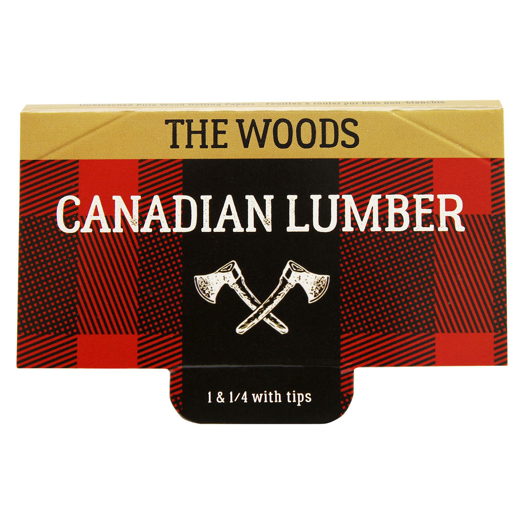 Woods Unbleached Pure Wood Rolling Papers with Tips - 