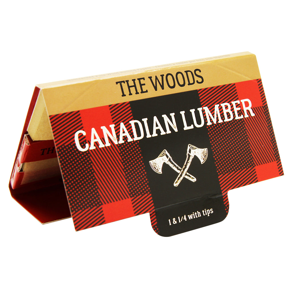 Woods Unbleached Pure Wood Rolling Papers with Tips - 