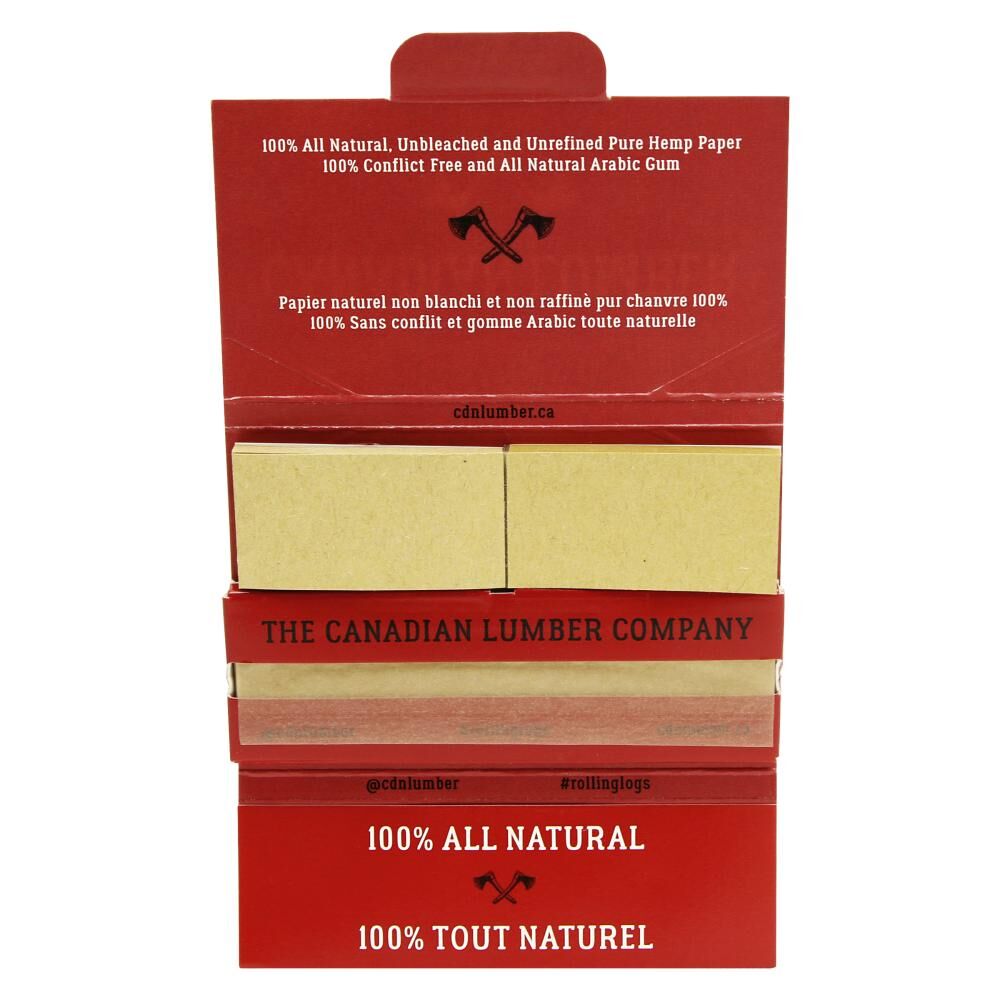 Woods Unbleached Pure Wood Rolling Papers with Tips - 