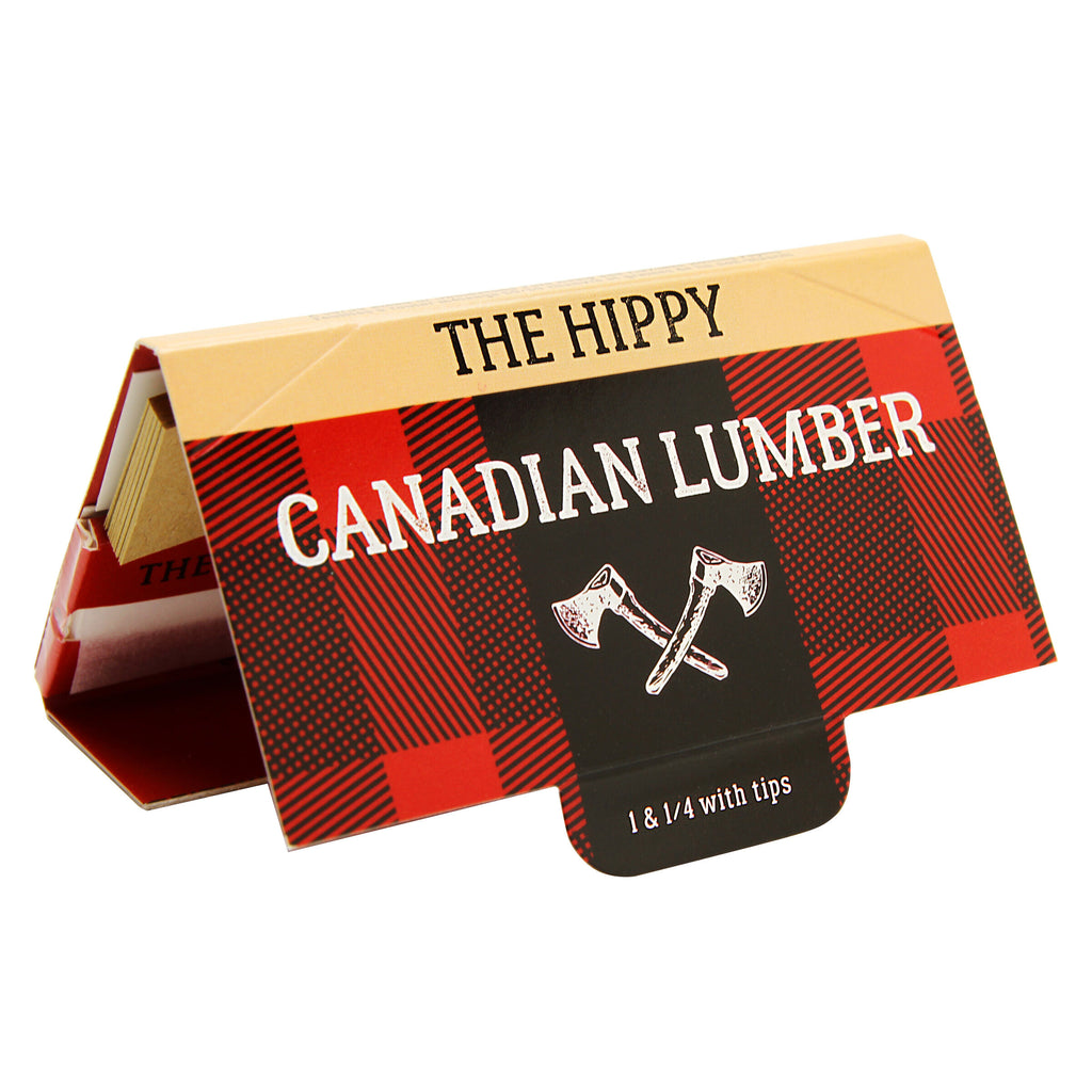 Hippy Unbleached Hemp & Flax Rolling Papers with Tips - 