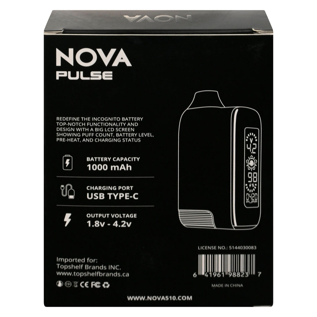 Nova Pulse 510 Thread Vape Battery - 