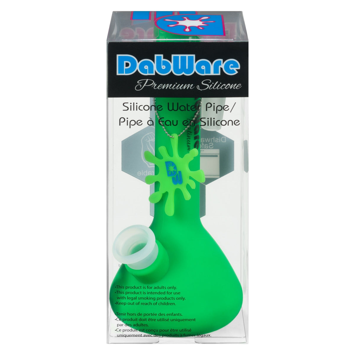 Bong en silicone durci au platine de style bécher