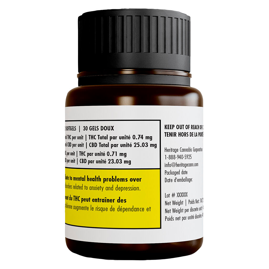 Relief-T 0:25 Fast Acting CBD Softgels - 
